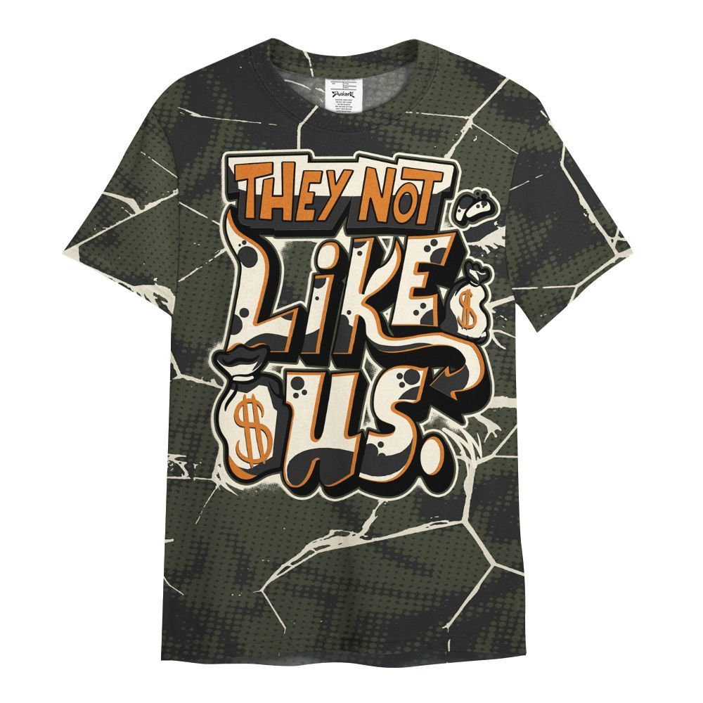 Shirt To Match Retro Undefeated 4s - Dislike Us Crack All Over Print