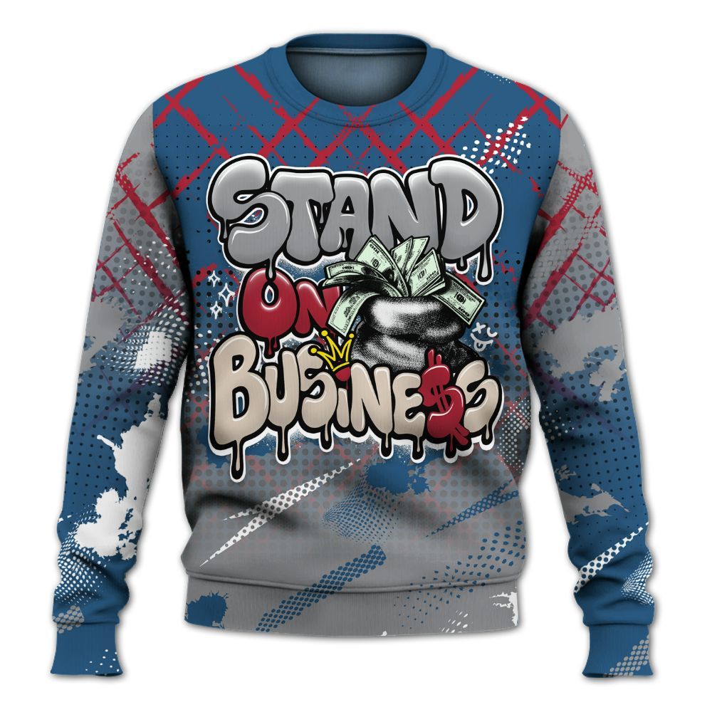 Sweatshirt To Match Rare Air 3s - Halftone Stand Business Dripping All Over Print