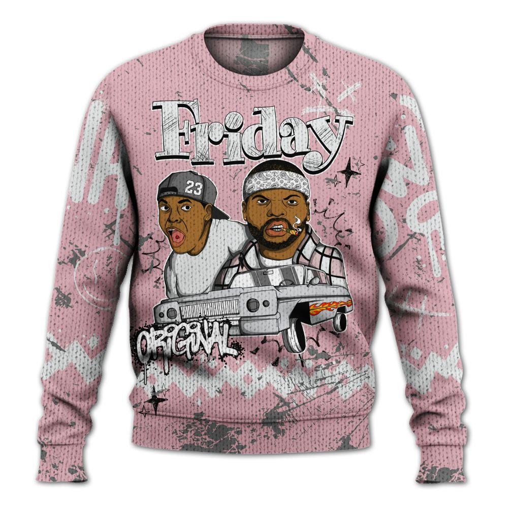 Knitted Sweater To Match Air Max DN Pink Foam - Friday Sneaker Crayon
