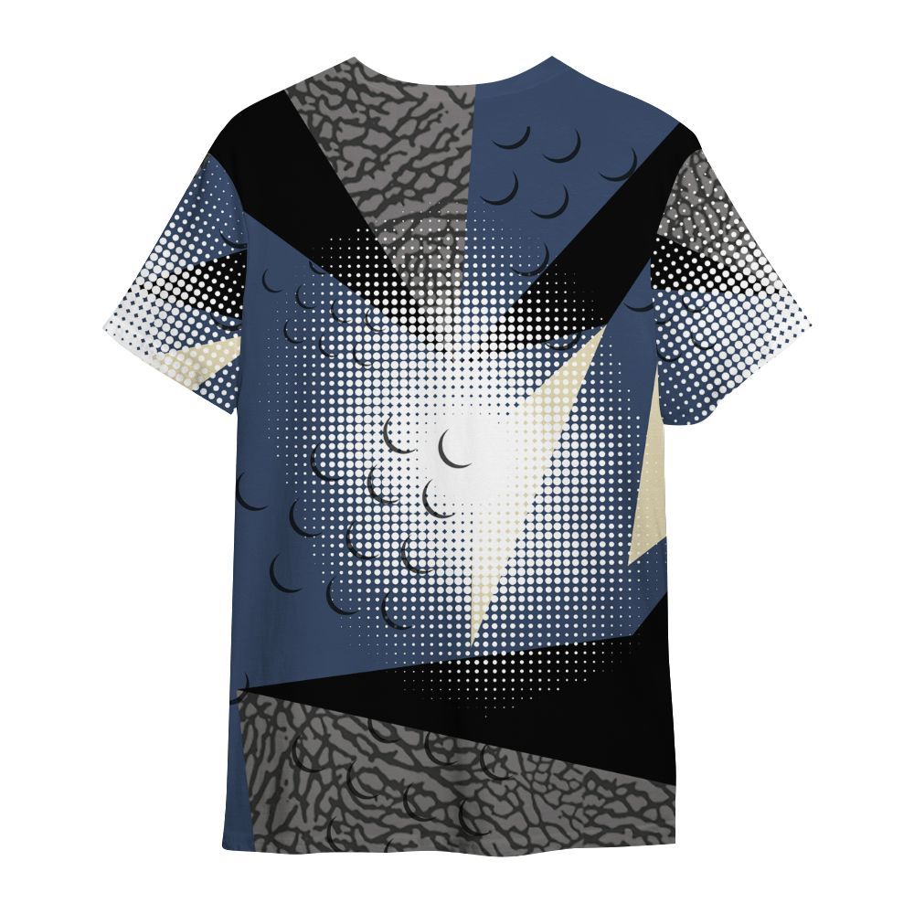 Shirt To Match Diffused Blue 3s - Poly Custom Name Number 23 5s All Over Print