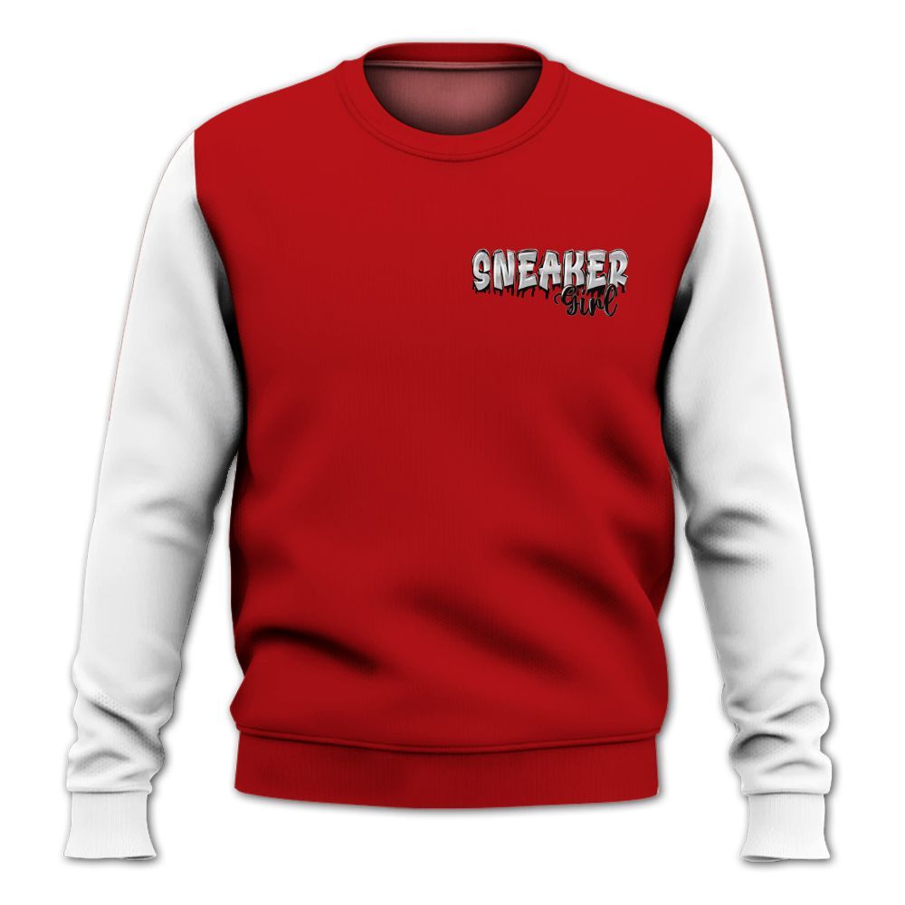 Sweatshirt To Match Cement Grey 3s - Custom Name Sneaker Girl Money All Over Print