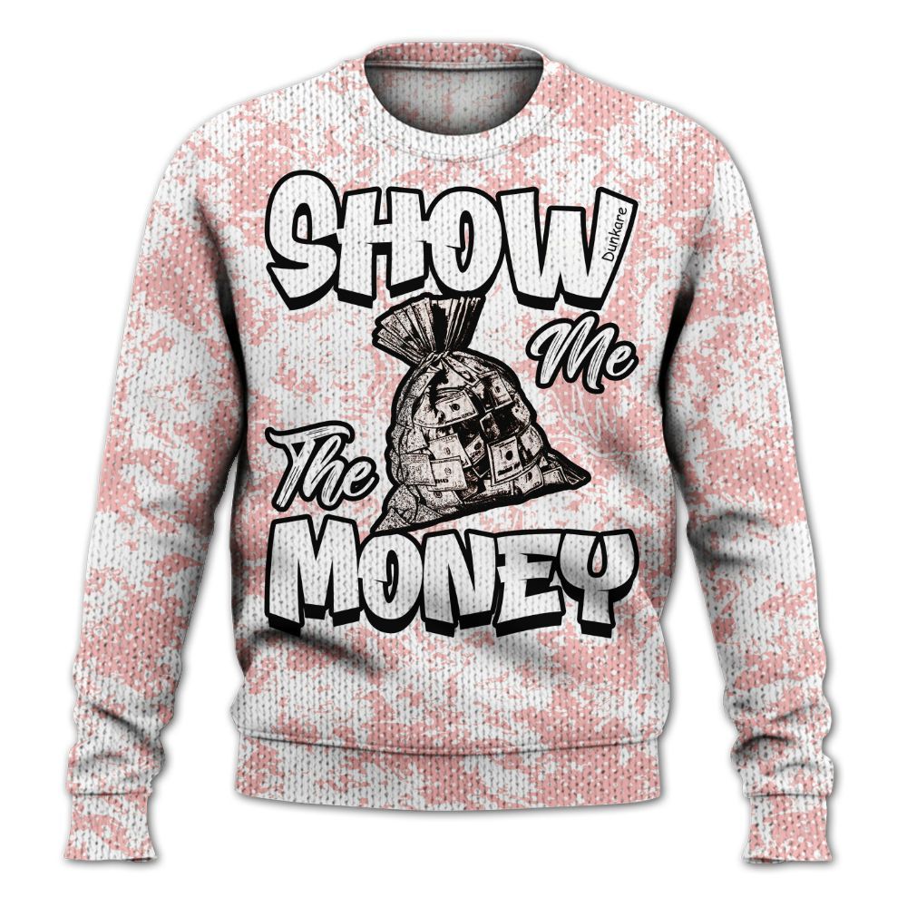 Knitted Sweater To Match Low Legend Pink 11s - Show Me The Money Retro