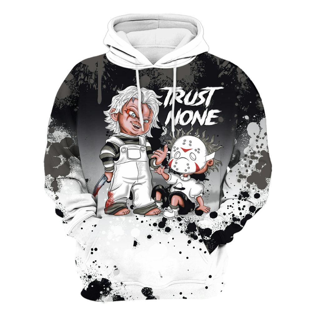 Hoodie To Match Kobe 9 Elite Protro Halo - Trust No One Scary All Over Print