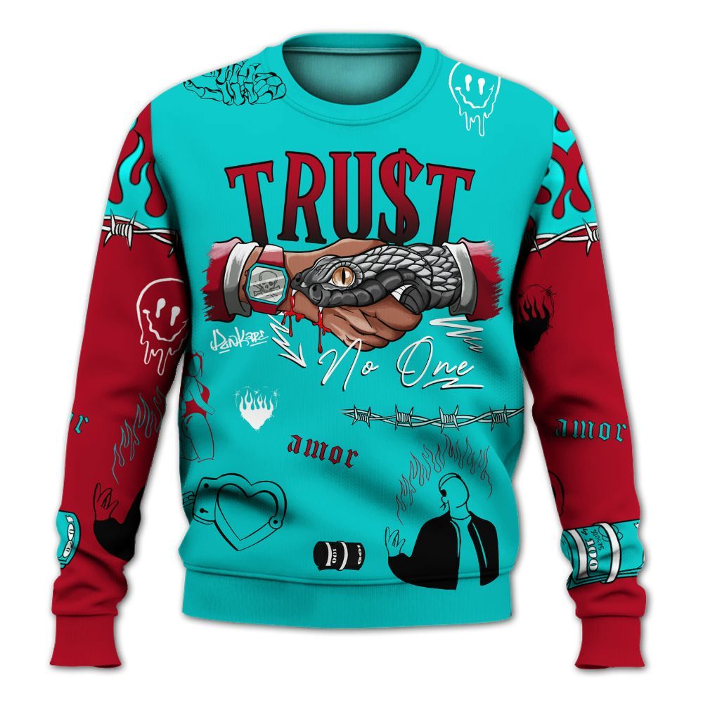 Sweatshirt To Match Air Griffey Max 1 Freshwater - Snake Trust No One All Over Print