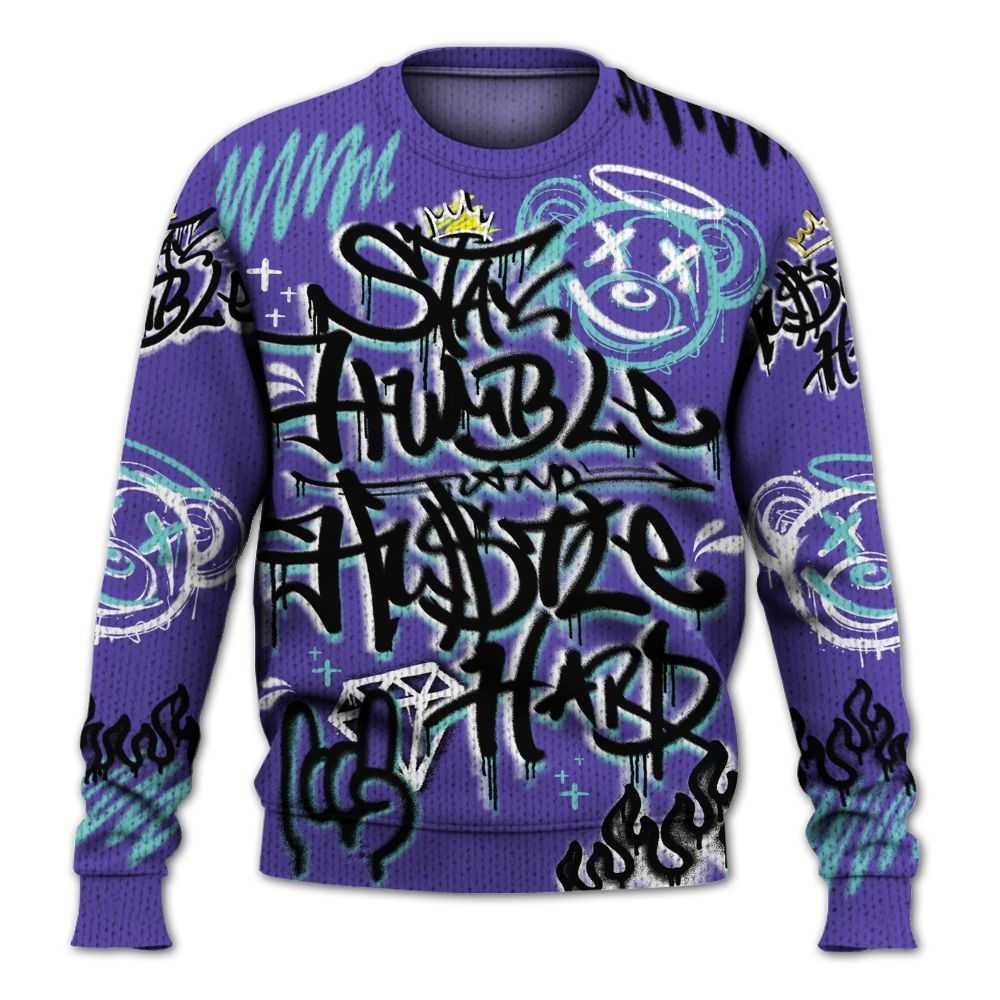 Knitted Sweater To Match Low Hornets 1s - Humble Drip Streetwear Graffity