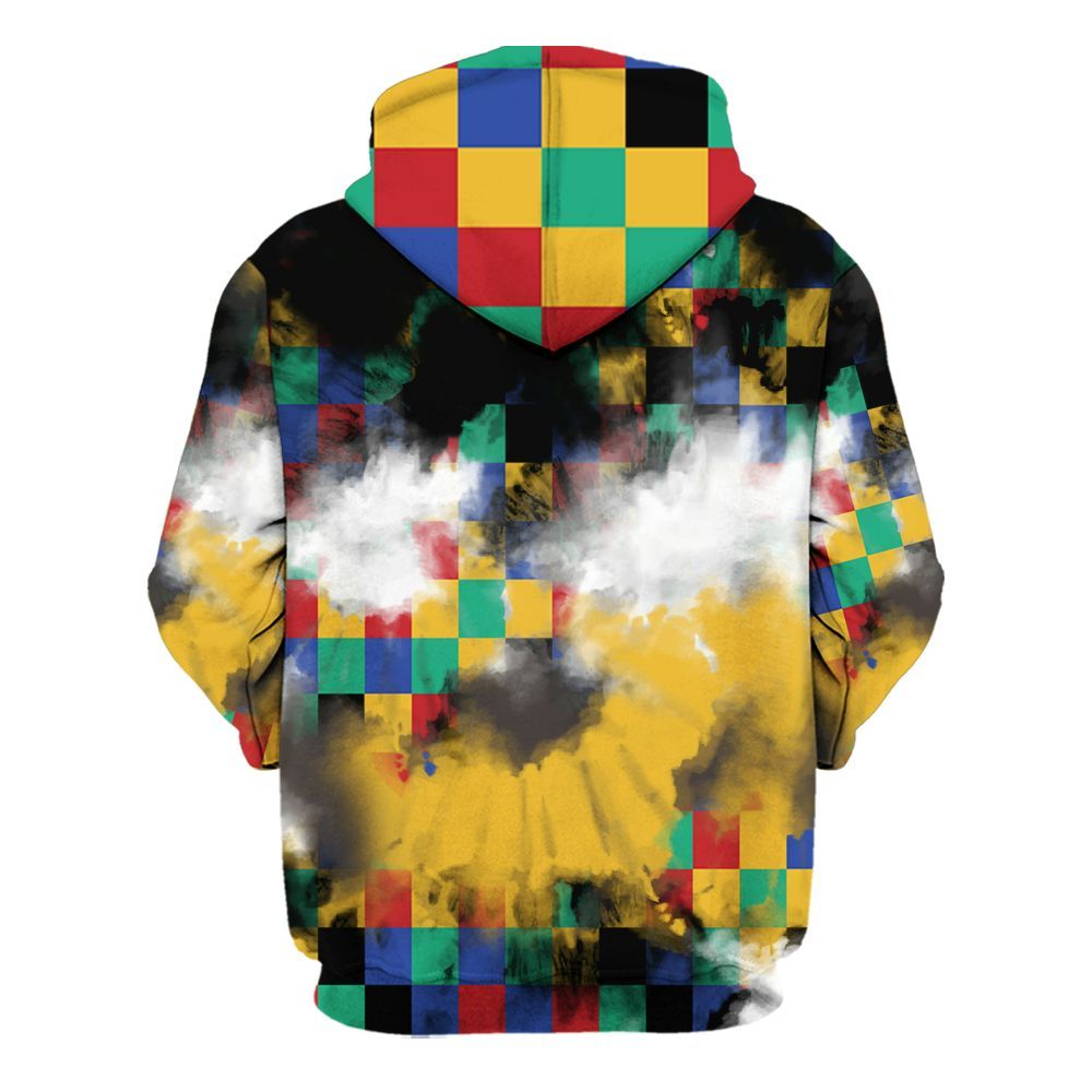 Hoodie To Match Air Rainbow Weave - Tie Dye FK Around Find Out All Over Print