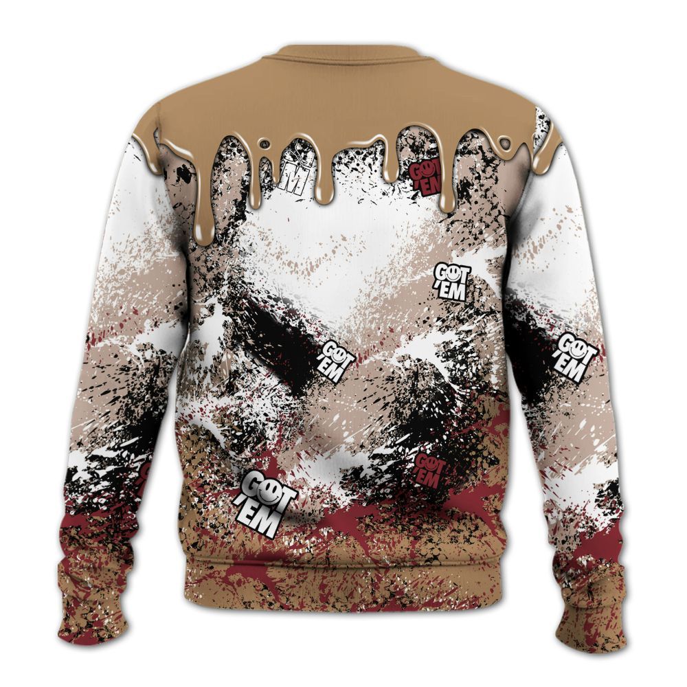 Sweatshirt To Match Kobe 4 Gold Medal - Dripping 23 Drip All Over Print