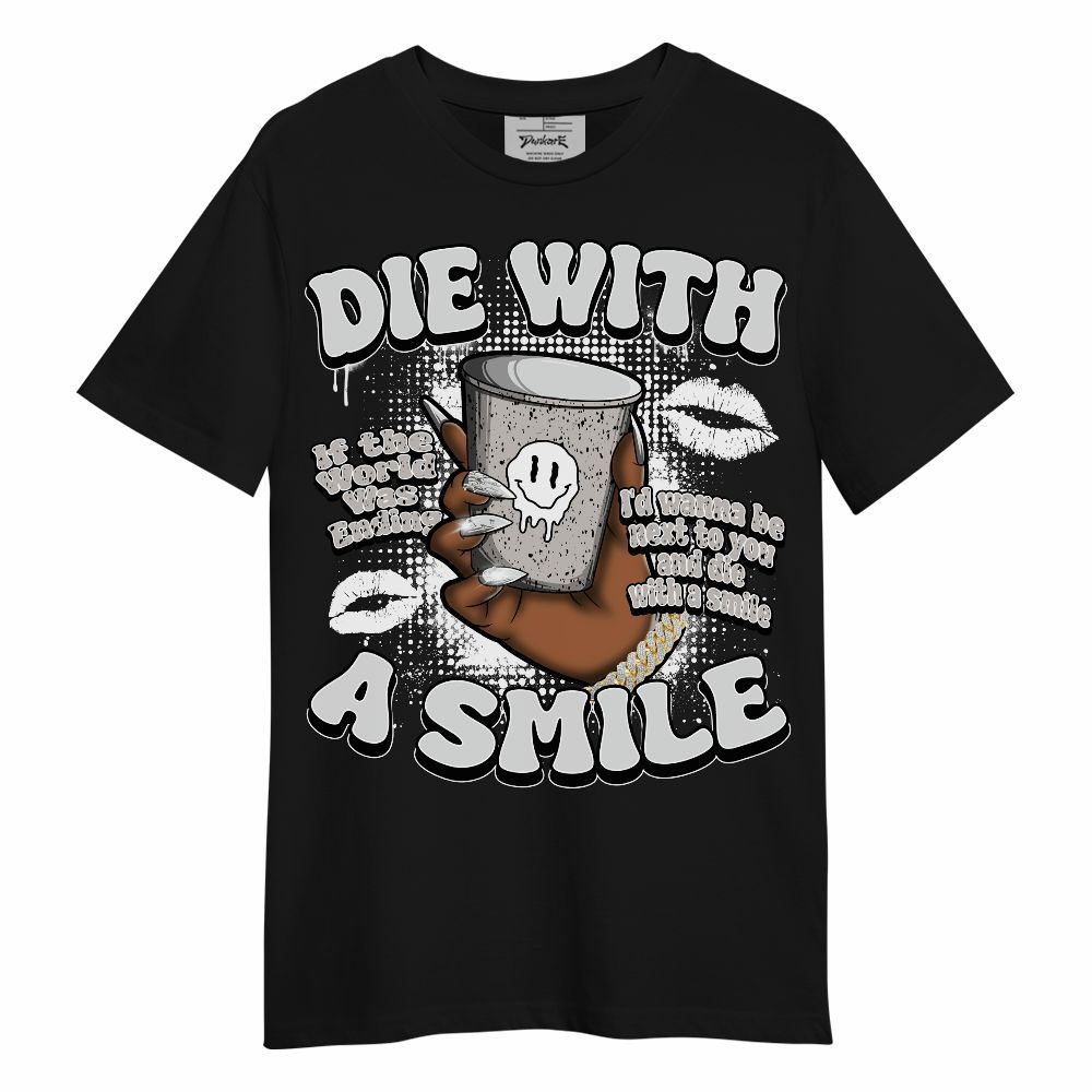 Shirt To Match Retro Reverse Metallic 5s - Die With A Smile Graphic Unisex Shirt