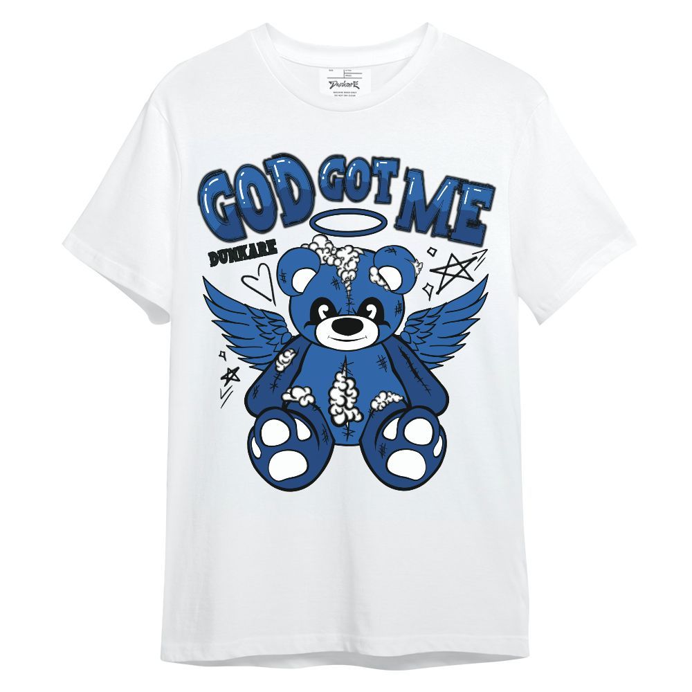 Shirt To Match Brave Blue 13s - Gods Guides Me Bear Unisex Shirt