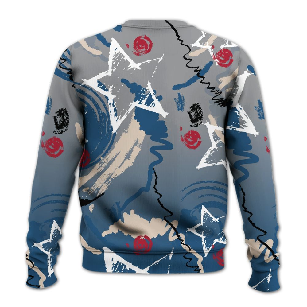 Sweatshirt To Match Rare Air 3s - Grind Shine Later Drip All Over Print