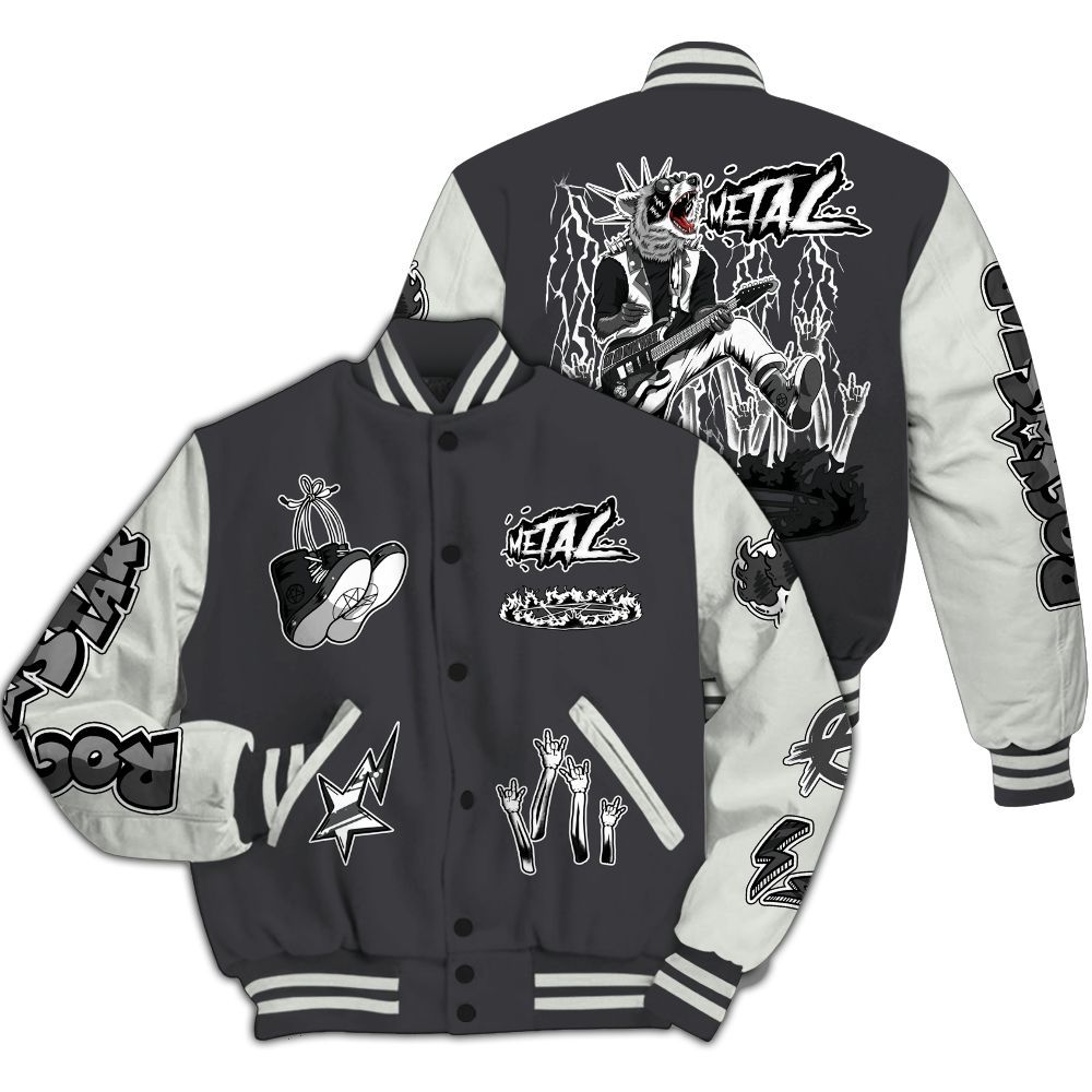 Varsity Jacket To Match Fear 4s - Punk Rock Raccoon All Over Print