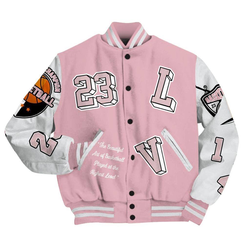 Varsity Jacket To Match Air Max DN Pink Foam - The GOAT Got Em Streetwear All Over Print