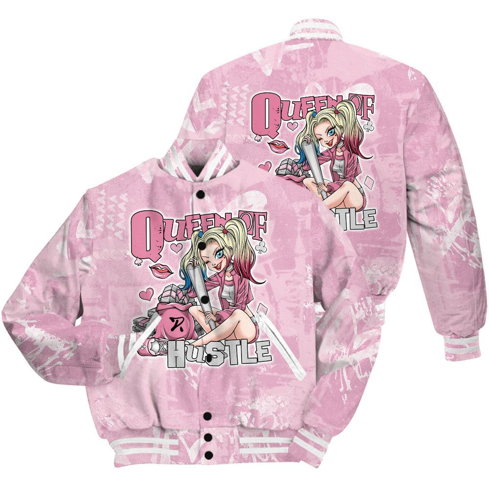 Varsity Jacket To Match Orchid 4s Shirt - Hustles Quiinn Heart Grunge All Over Print