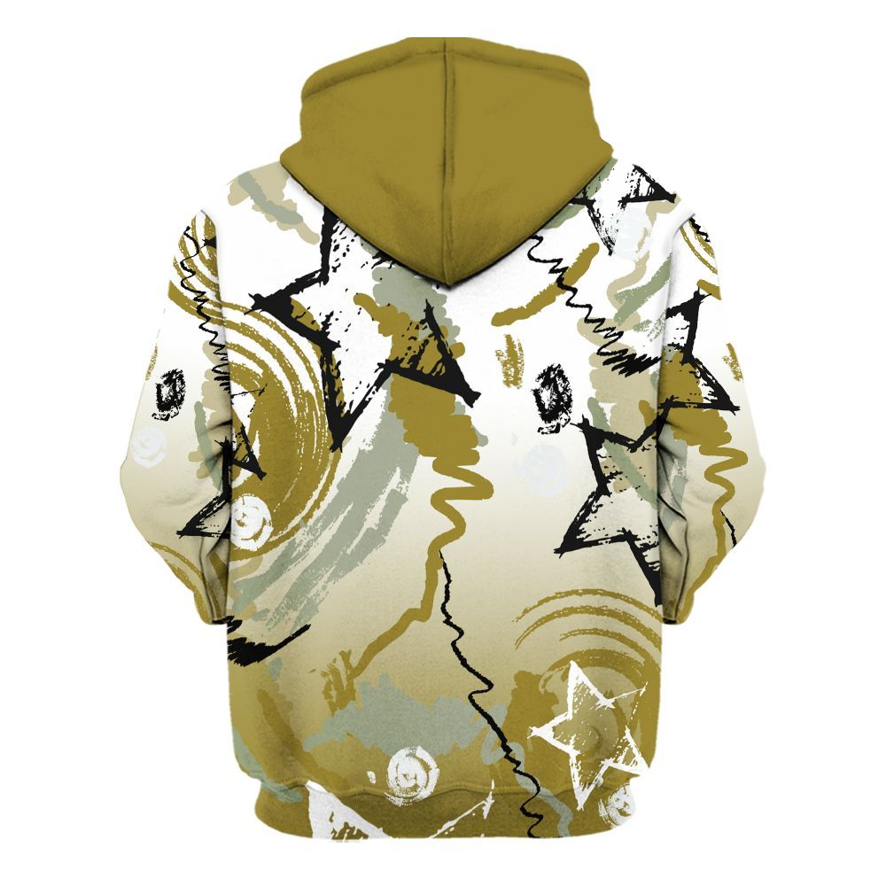Hoodie To Match Air Flightposite Metallic Gold - Grind Shine Later Drip All Over Print