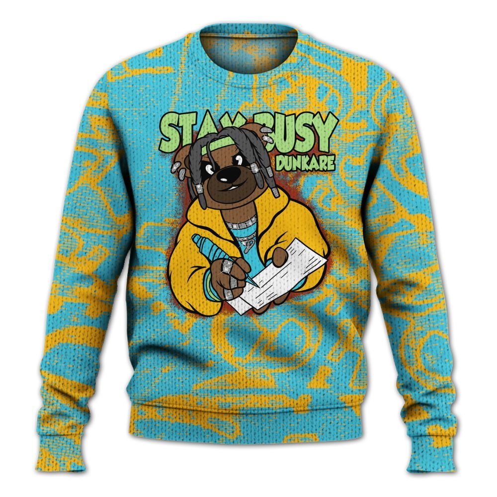 Knitted Sweater To Match SB Dunk Di'Orr Greenwood - Maintain Activity Bear Avant-Garde