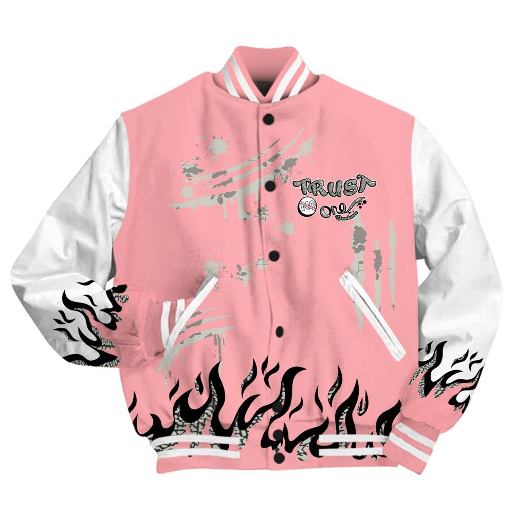 Varsity Jacket To Match Retro Wings 3s - Graphic Trust No One All Over Print