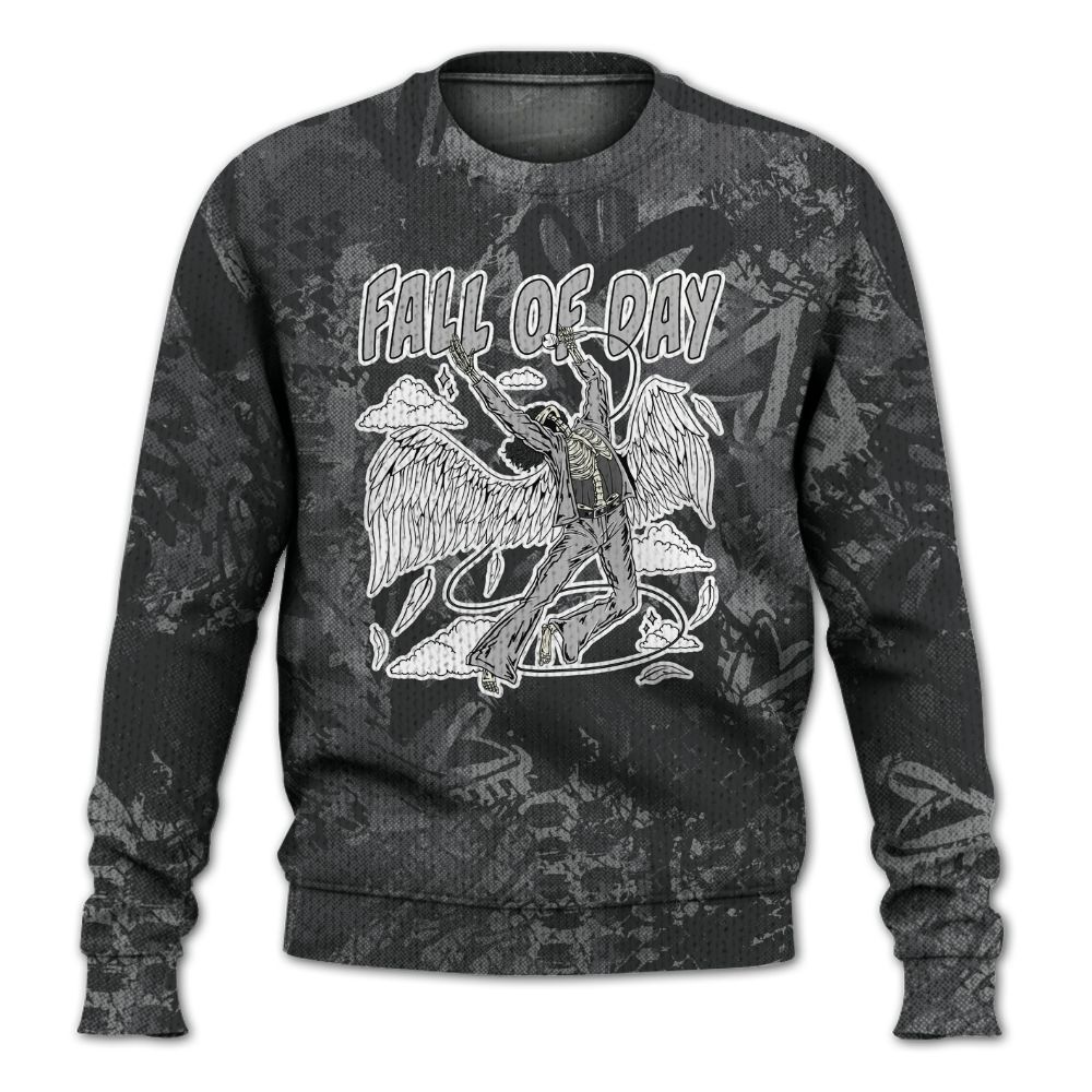 Knitted Sweater To Match White Thunder 4s - Fall Of Days Skeleton Heart