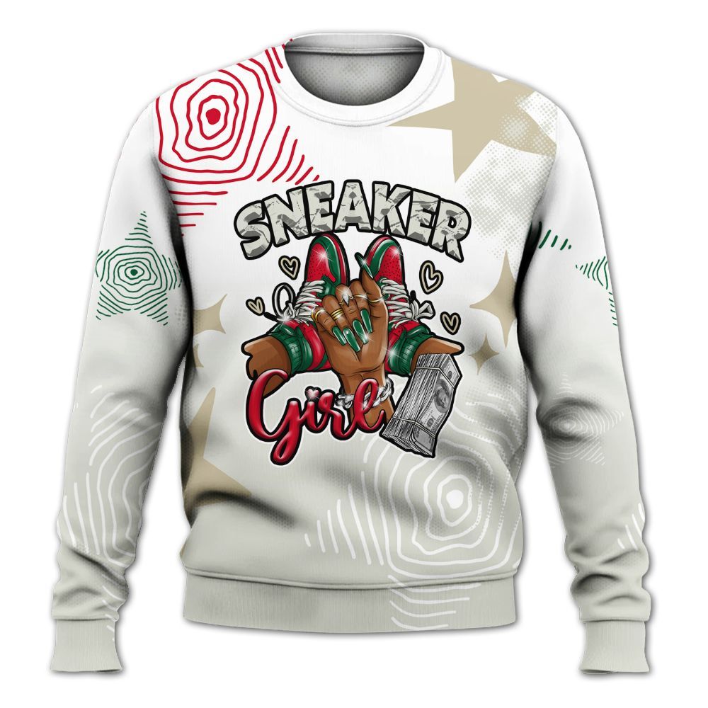 Sweatshirt To Match El Grito 5s - Sneakerz Girlz Unique Starz All Over Print