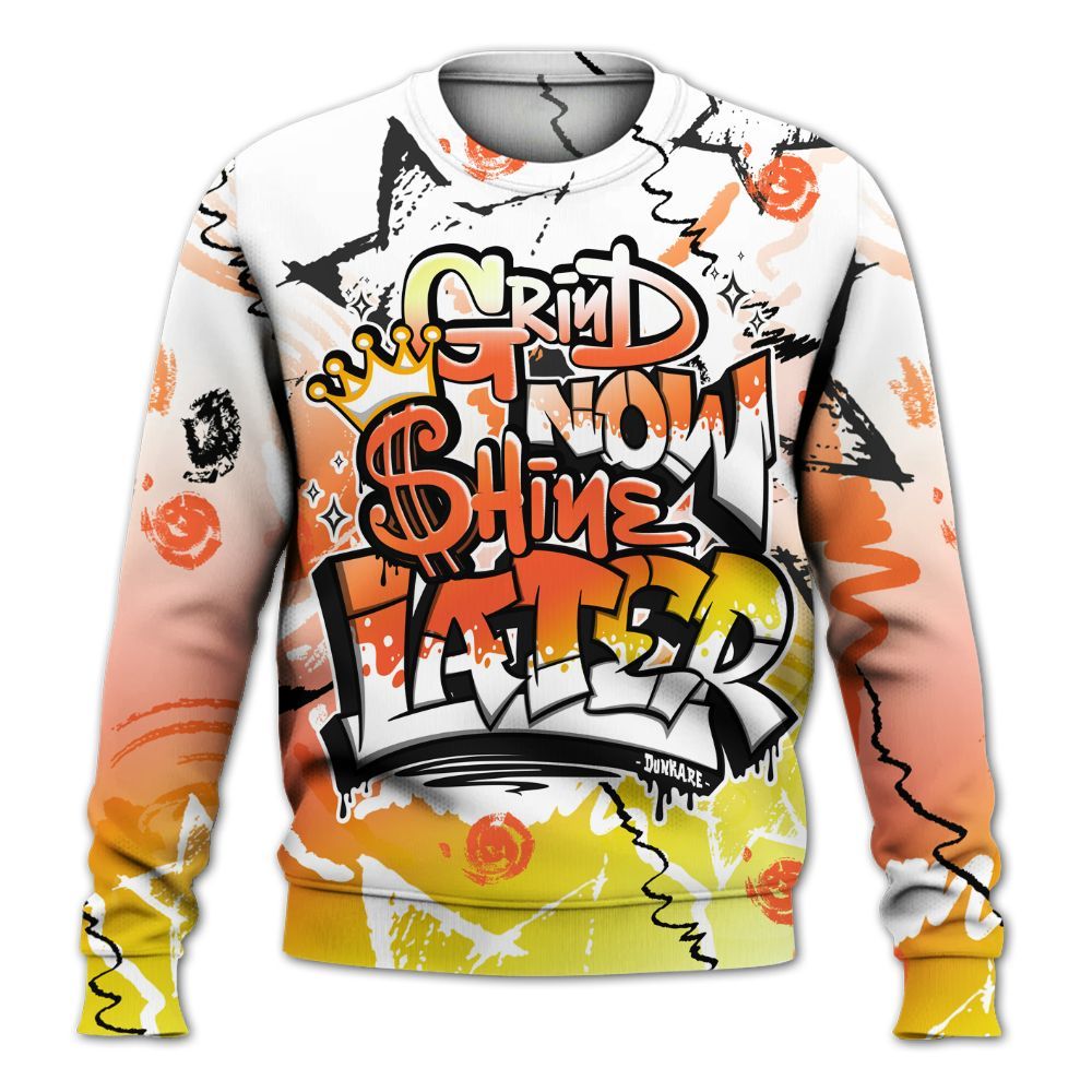 Sweatshirt To Match Dunk High Candy Corn - Grind Shine Later Drip All Over Print