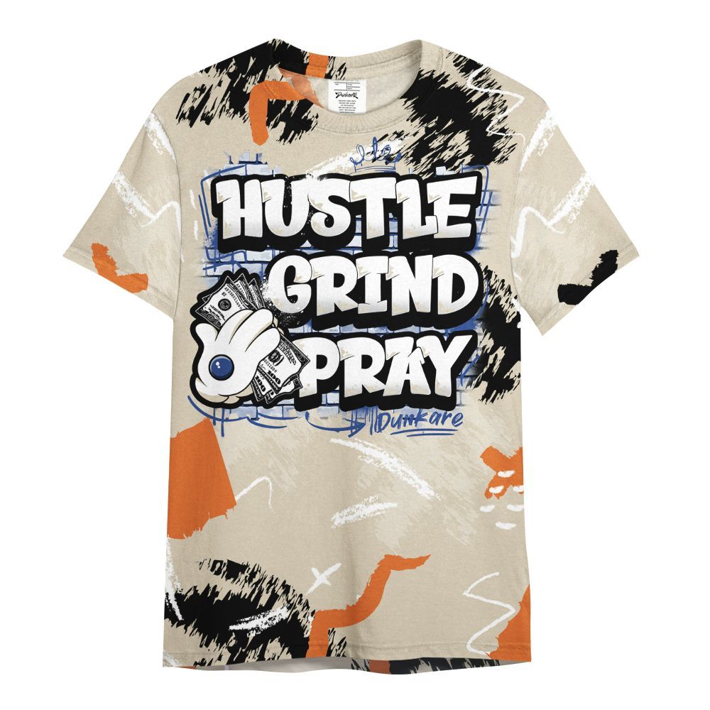 Shirt To Match Air Max 90 Rattan Birch - Hustle Grind Pray Retro All Over Print