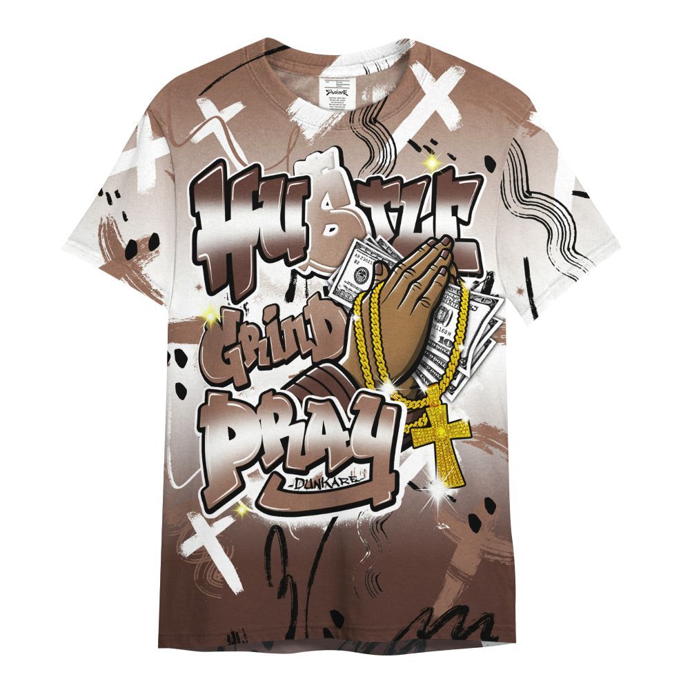 Shirt To Match KD 4 Christmas - Money Hustle Grind Pray All Over Print