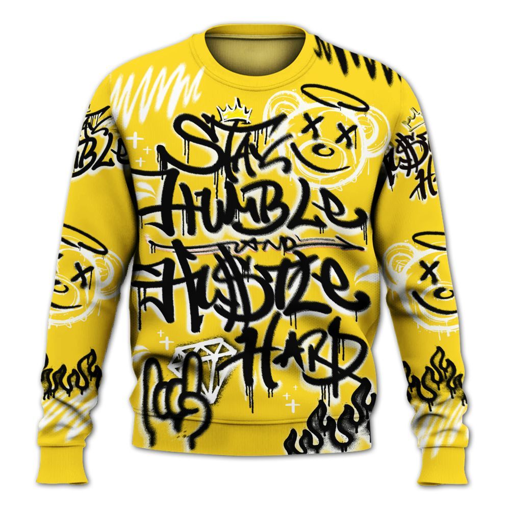 Sweatshirt To Match Retro Thunder 4s - Humble Drip Streetwear Graffity All Over Print