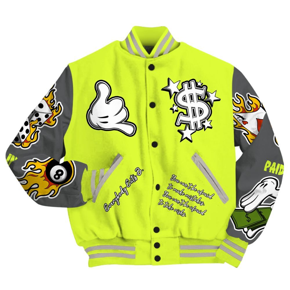 Varsity Jacket To Match 95 OG Big Bubble Neon 2026 - Everybody Paid In Full Graphic All Over Print