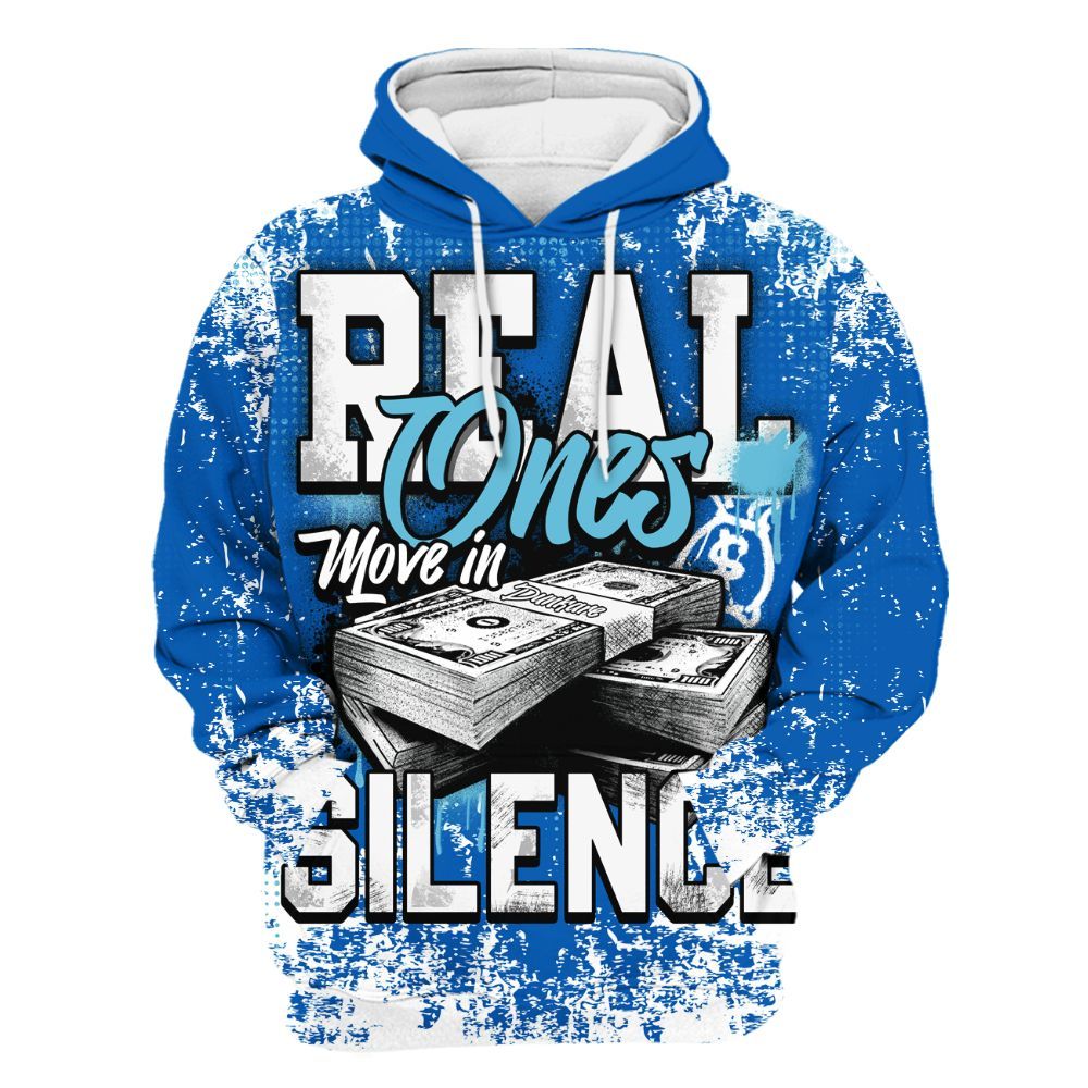 Hoodie To Match Dunk Low Argon - Move In Silence Money Street Retro All Over Print