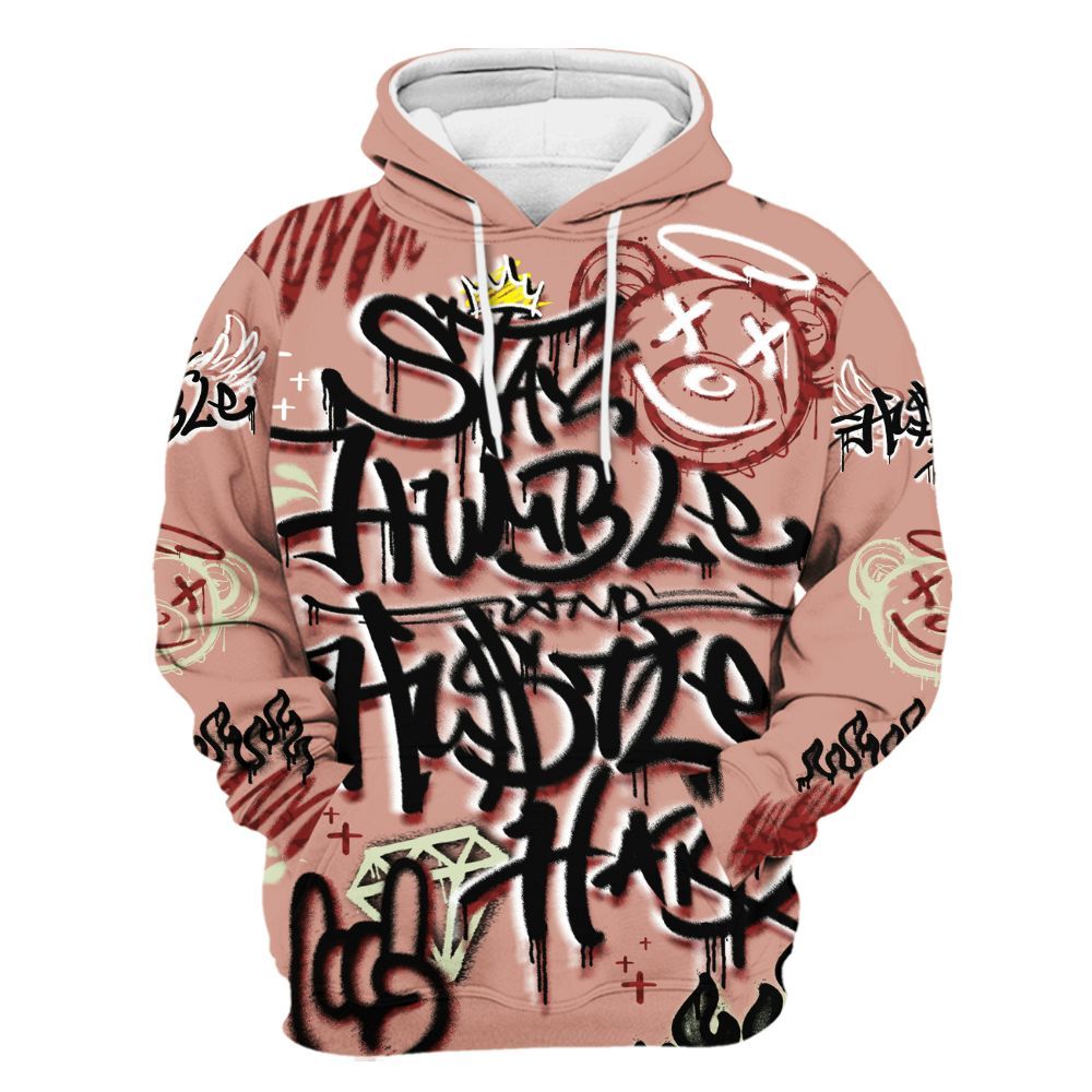 Hoodie To Match Valentines Day 3s - Humble Drip Streetwear Graffity All Over Print