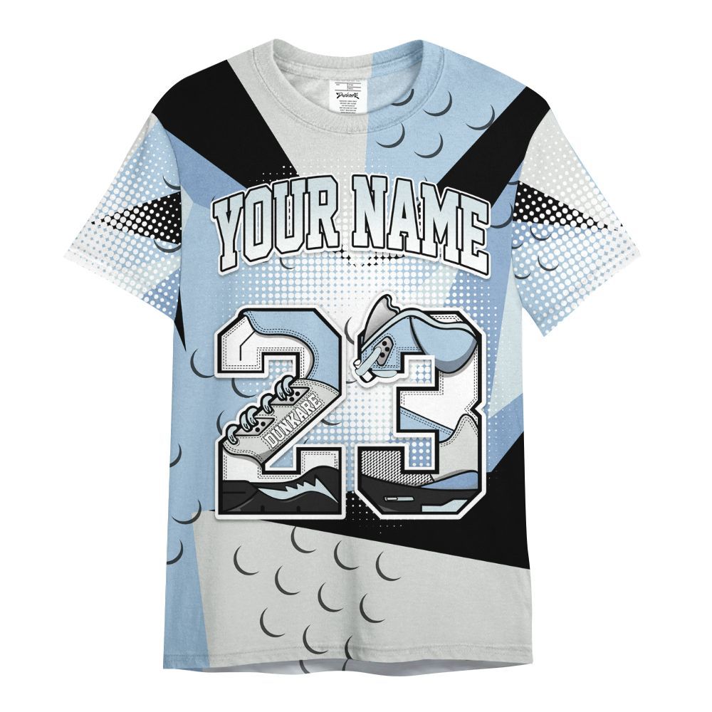 Shirt To Match Forget Me Not 4s - Poly Custom Name Number 23 5s All Over Print