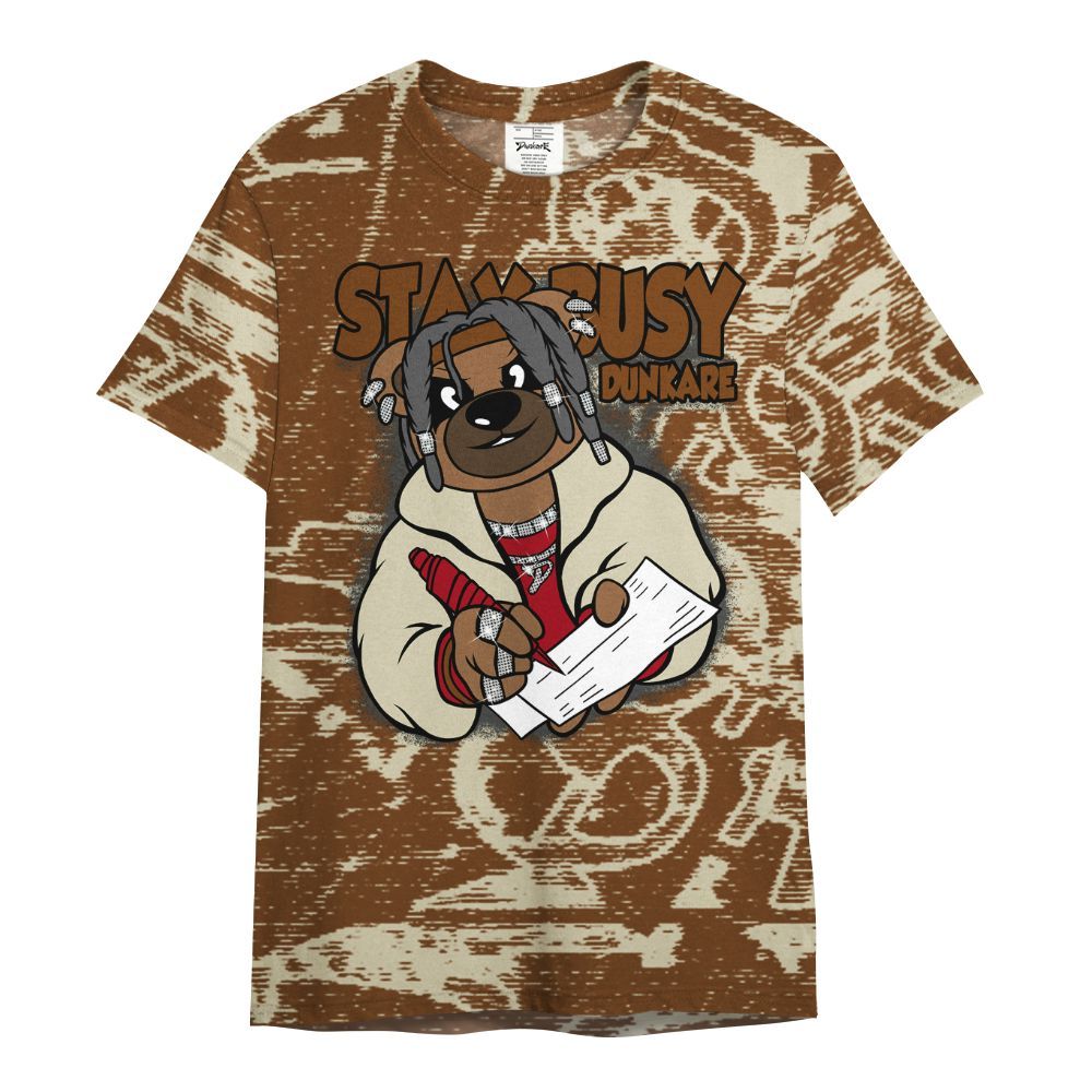 Shirt To Match Archaeo Brown 5s - Maintain Activity Bear Avant-Garde All Over Print