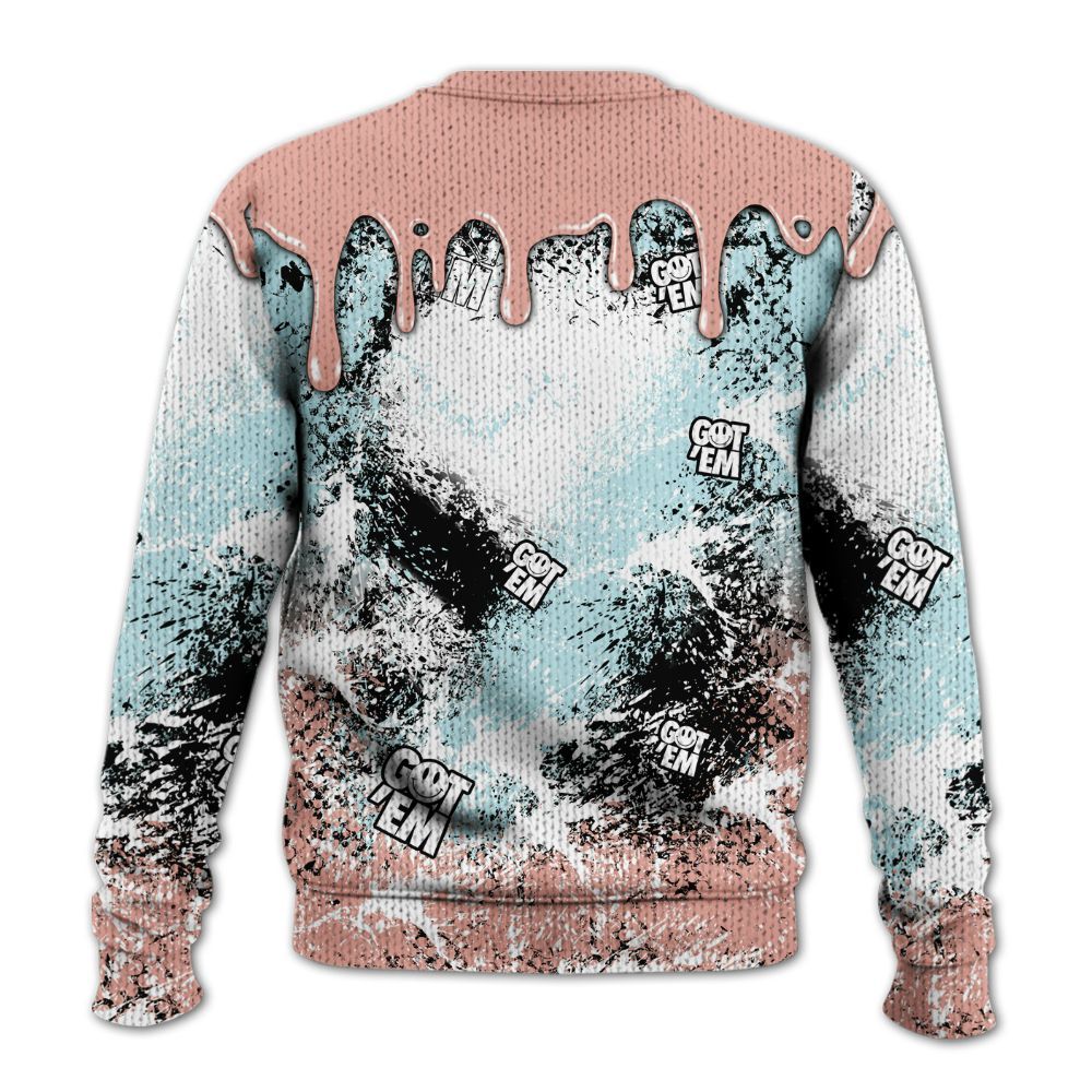 Knitted Sweater To Match Dunk Low Glacier Arctic - Dripping 23 Drip