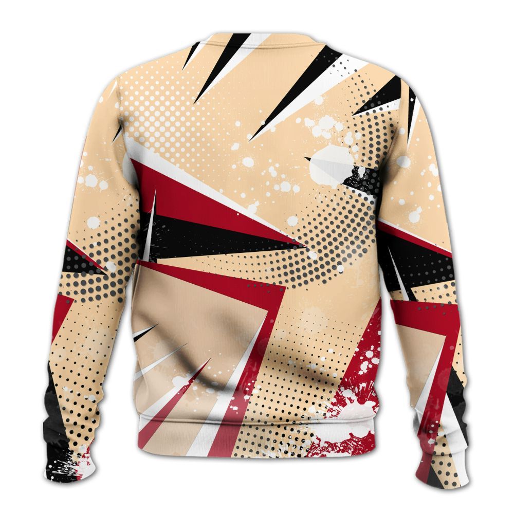 Sweatshirt To Match Retro Pizza GS 4s - Poly Trust No One Dripping All Over Print