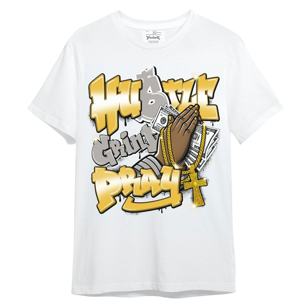Shirt To Match Low Yellow Python 11s - Hustle, Money Pray Streetwear Unisex Shirt