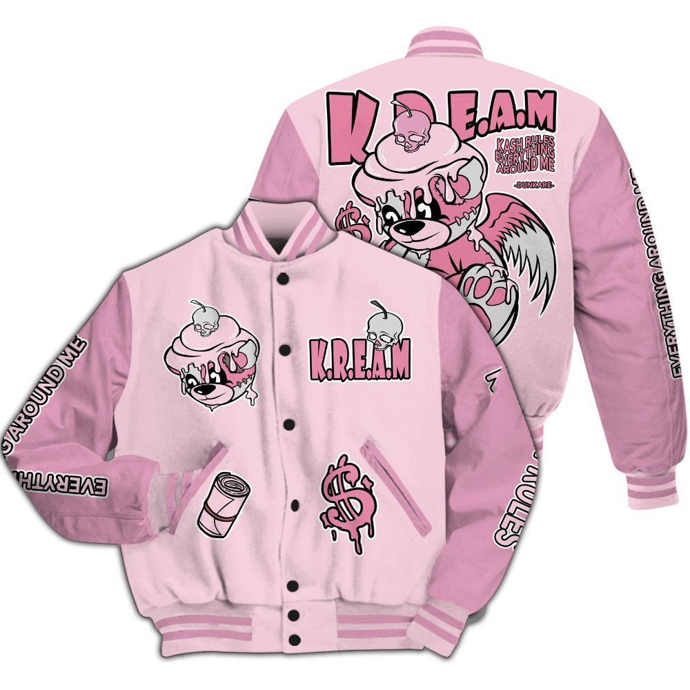 Varsity Jacket To Match Orchid 4s - Loot Bear All Over Print