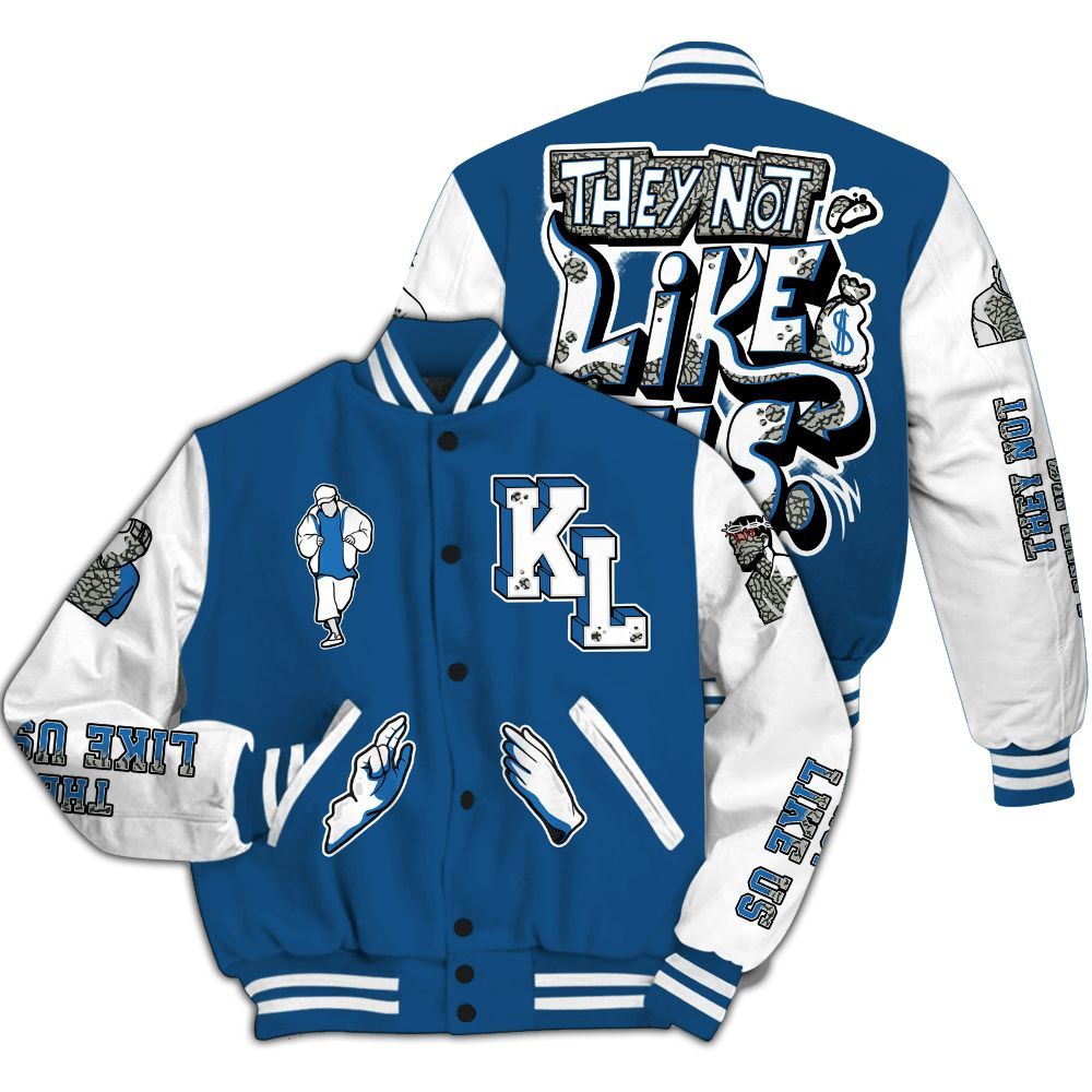 Varsity Jacket To Match Wizards 3s - Dislike Us Graphic All Over Print