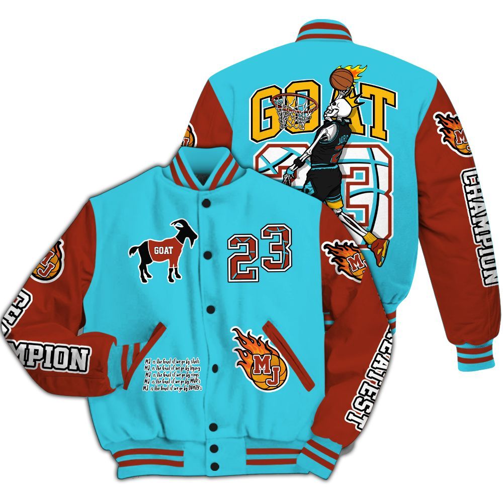 Varsity Jacket To Match SB Dunk Di'Orr Greenwood - 23 G.0.A.T Jump Up Basketball All Over Print
