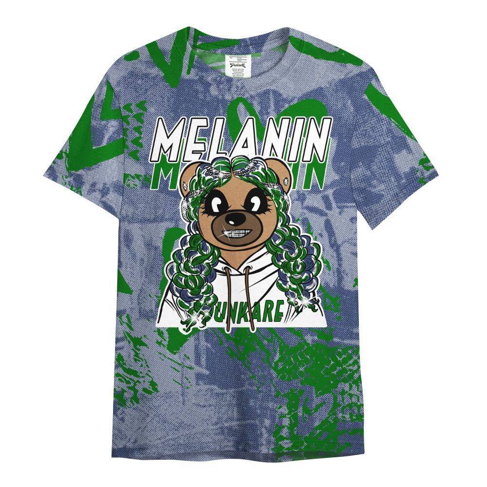 Shirt To Match Midnight Navy 13s - Pigments Bear Heart Grunge All Over Print