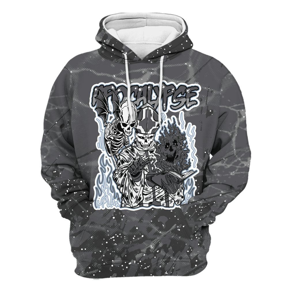 Hoodie To Match Reverse Oreo 6s - Apocalypse Skeleton Profound All Over Print