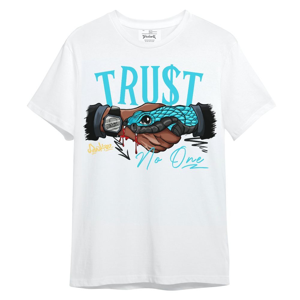 Shirt To Match Retro Gamma Blue 11s - Snake Trust No One Graphic