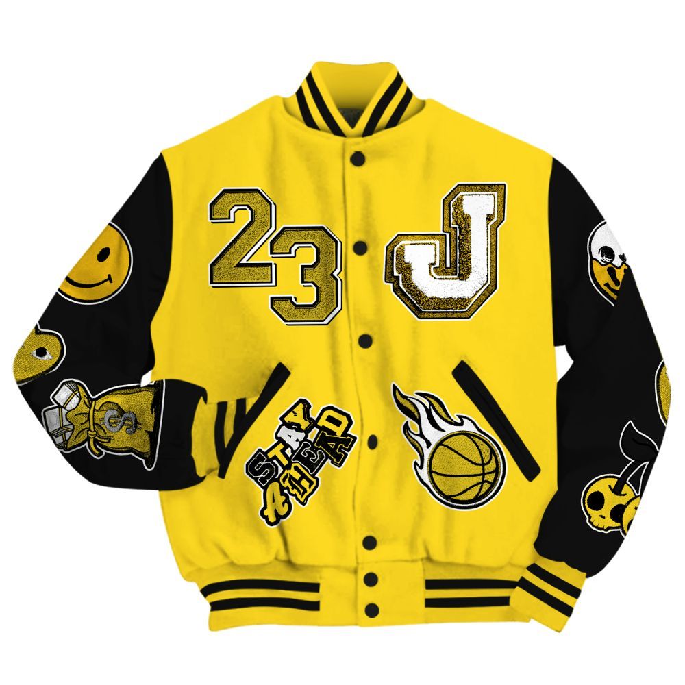 Varsity Jacket To Match Retro Thunder 4s - Hustles Money Number 23 All Over Print