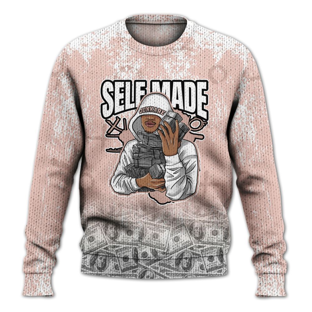 Knitted Sweater To Match Low Legend Pink 11s - Selfmade Unique Grunge