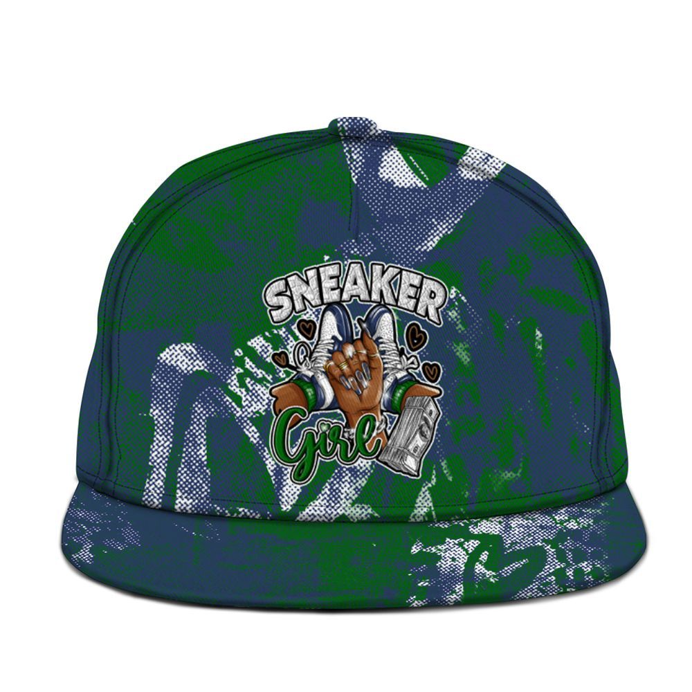 Snapback To Match Midnight Navy 13s - Sneakerz Girlz Heart Grunge Graphic