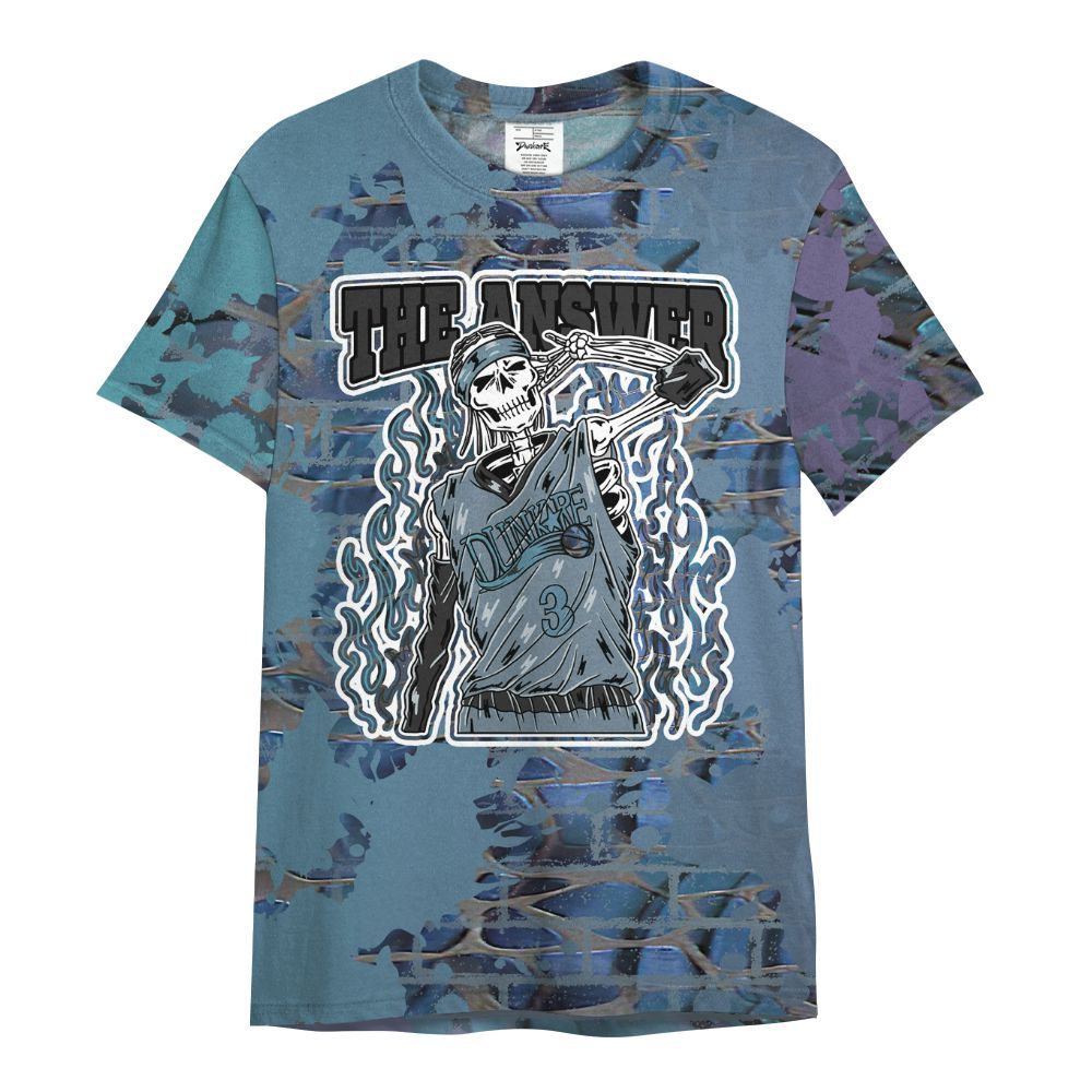 Shirt To Match Air Foamposite Kazuya Mishima - Allen Answer Skeleton Brick All Over Print