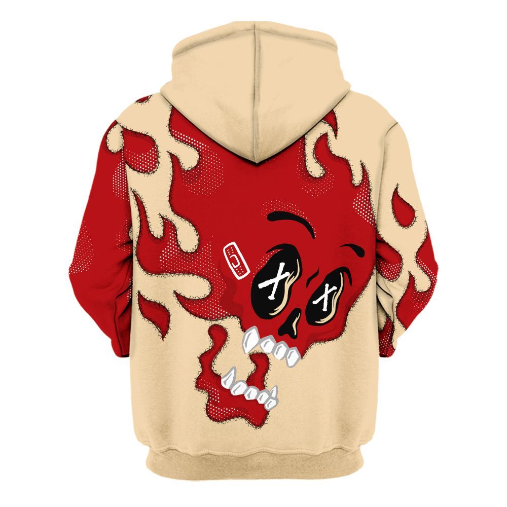 Hoodie To Match Dunk Low Strawberry Waffle - All Hustle No Lucky Skull All Over Print