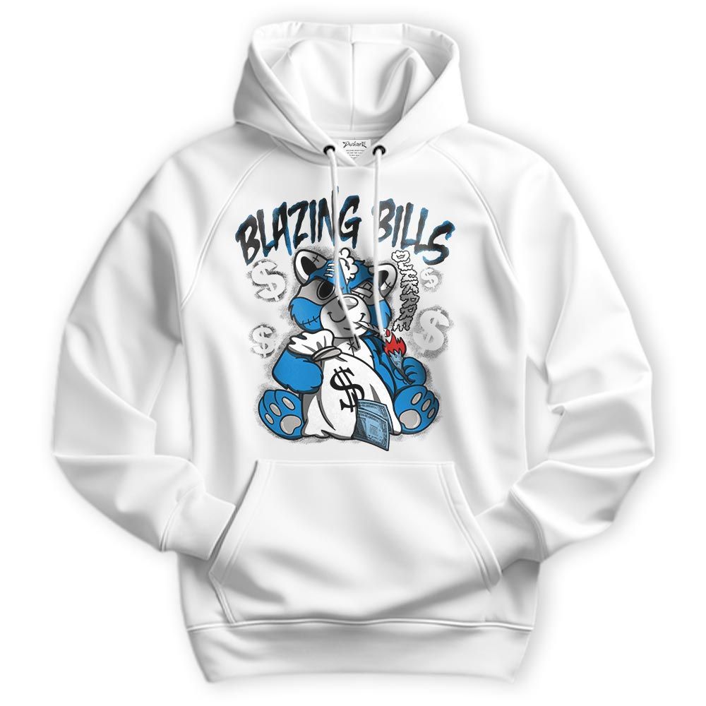 Sweatshirt To Match Hoodie Blazing Bills Raccoon, Military Blue 4s Hoodie To Match Sneaker 1704 DNY