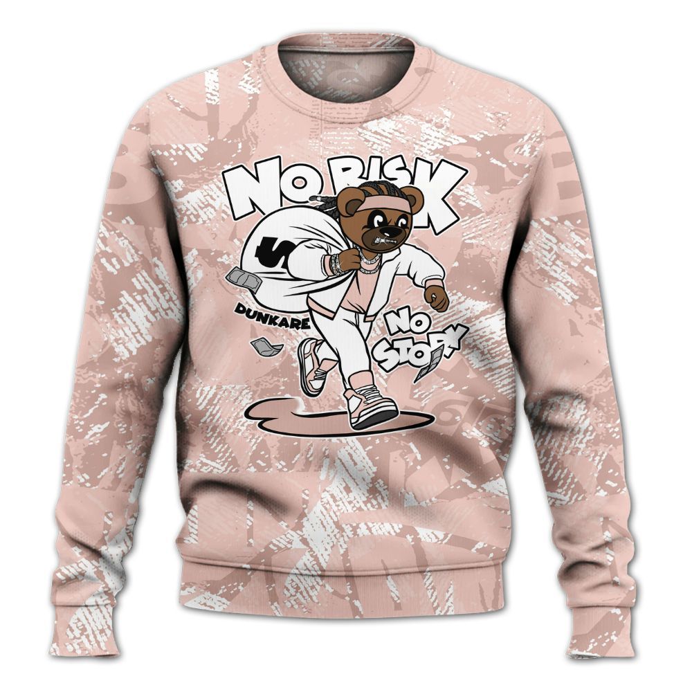 Sweatshirt To Match Low Legend Pink 11s - Certain Bear Abstract Graffiti All Over Print