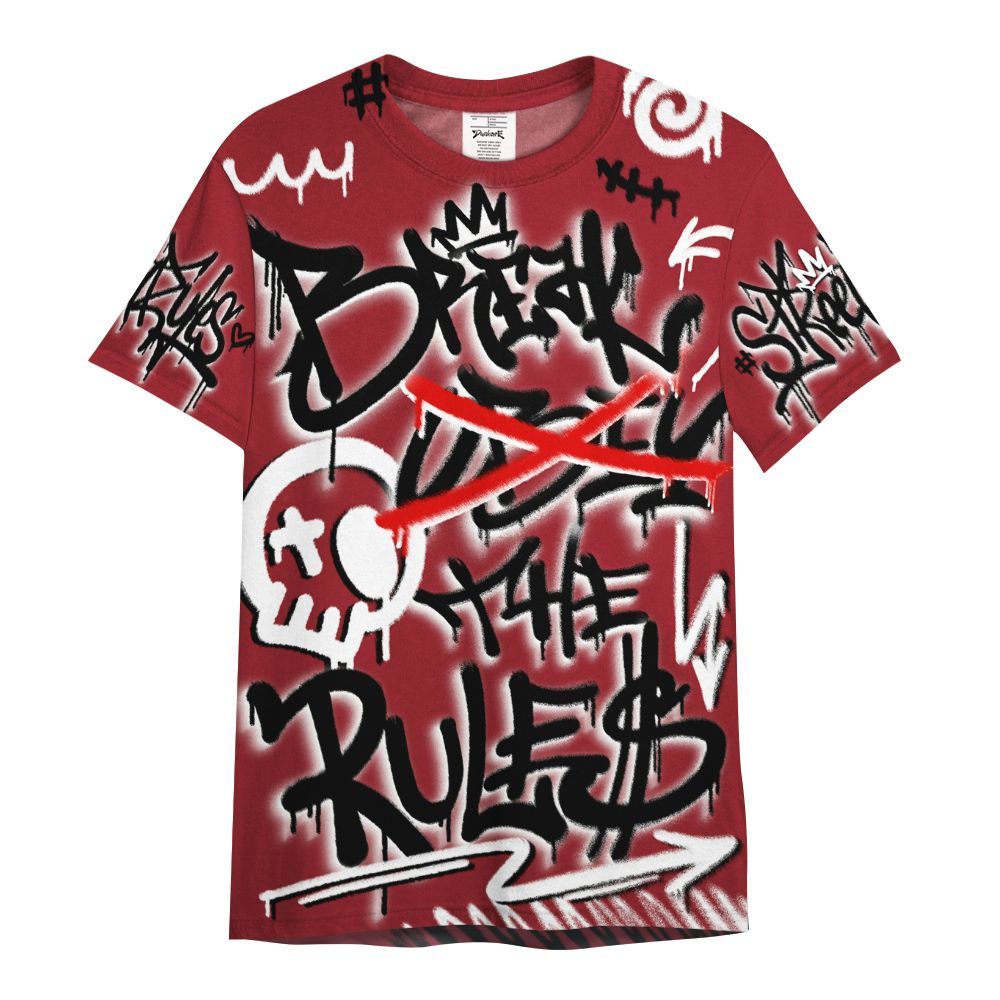 Shirt To Match High Black Toe Reimagined 1s - Break Rules Streetwear All Over Print