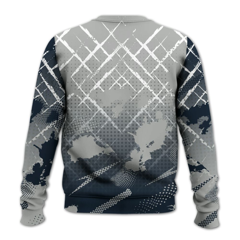 Sweatshirt To Match Retro Georgetown 6s - Halftone Stand Business Dripping All Over Print