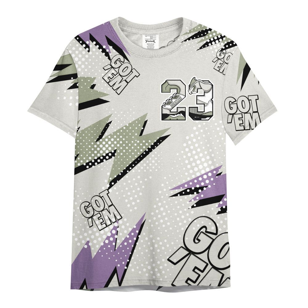 Shirt To Match Dunk Low Floral Swoosh 2025 - Custom Name Number 23 5s All Over Print